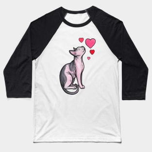 Sphynx cat love Baseball T-Shirt